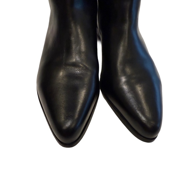 Michael Kors Black Leather Riding Style Boots EUC Worn Once Size 7.5 - Picture 2 of 16